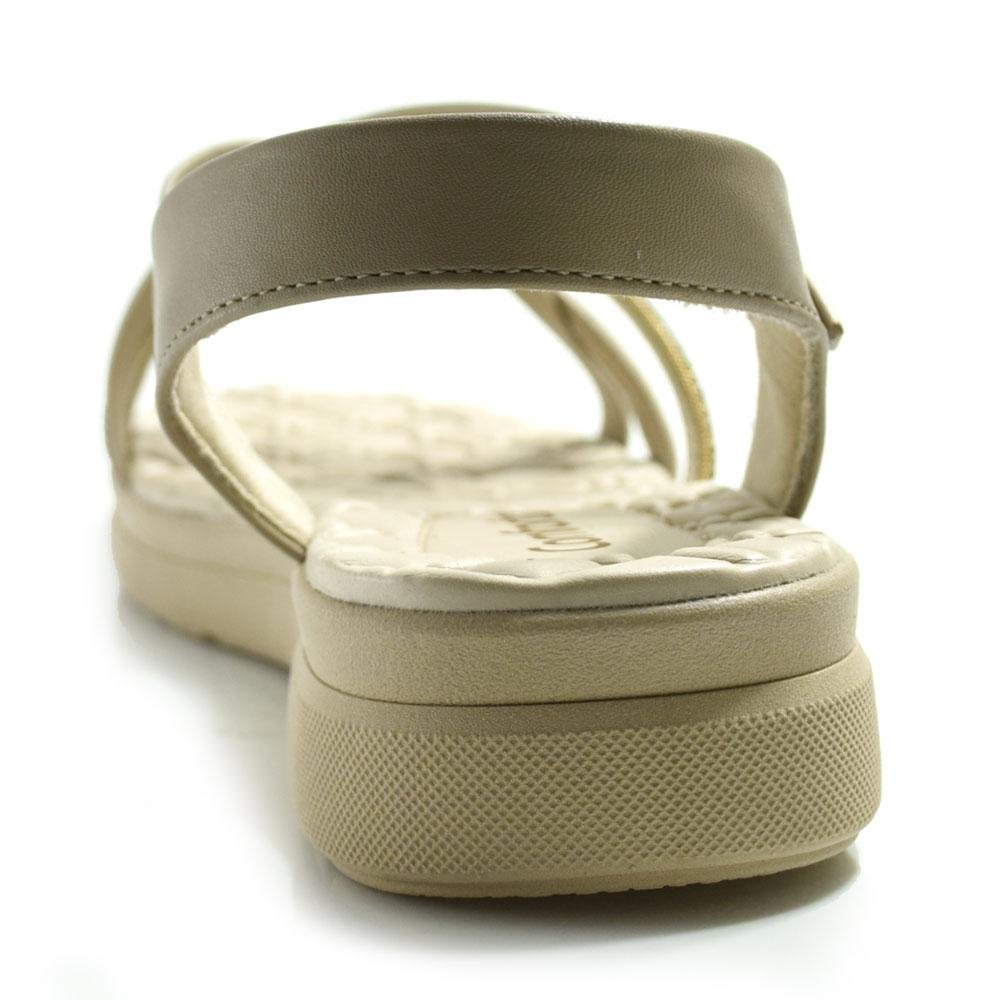 Papete Feminina Comfortflex 2542404 Bege 4