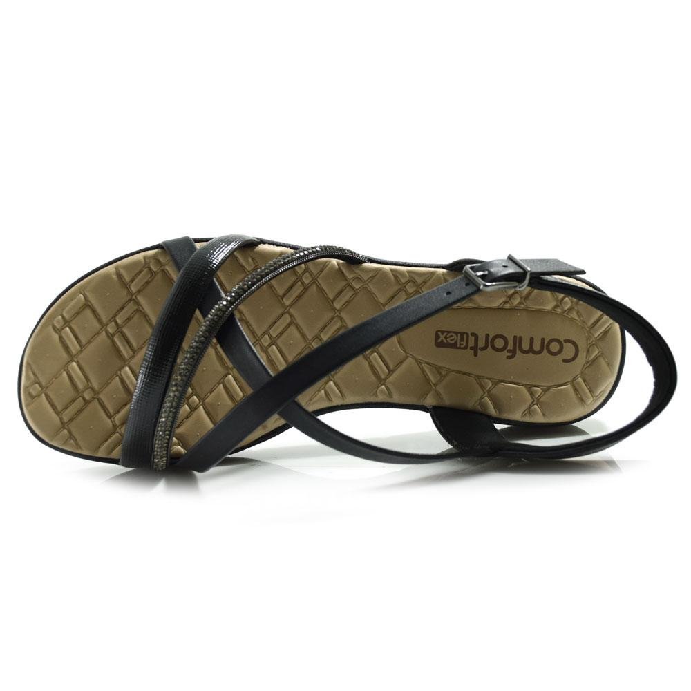 Papete Feminina Comfortflex 2542404 Preto 6