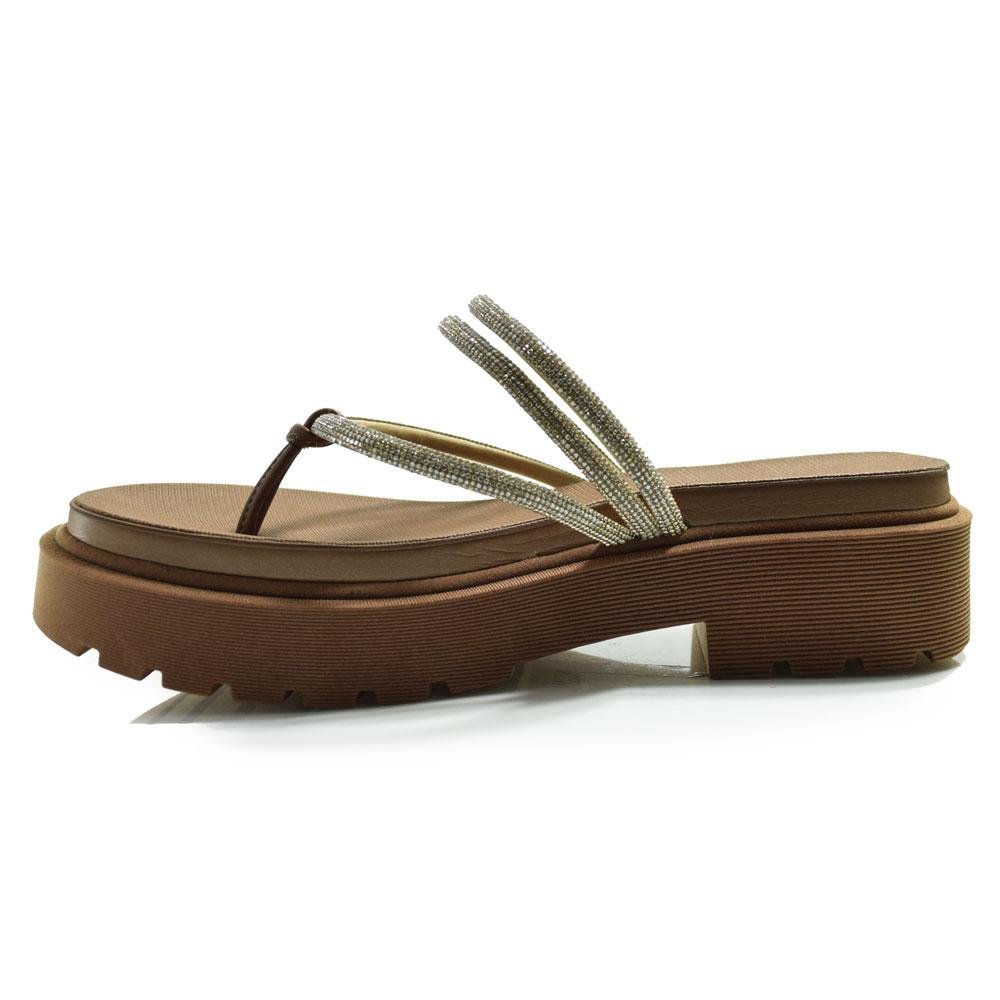 Papete Feminina Vizzano Dourado/Marrom 5