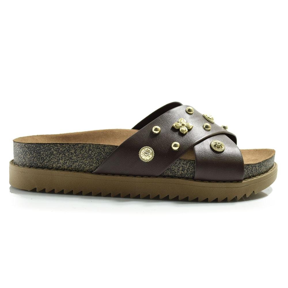 Papete Feminina Moleca Marrom 3