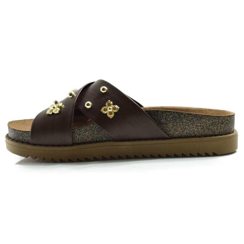 Papete Feminina Moleca Marrom 5