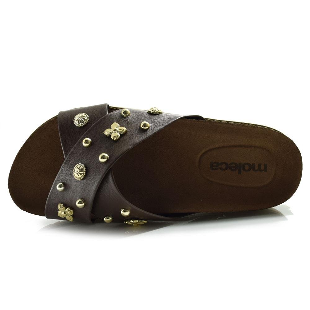 Papete Feminina Moleca Marrom 6