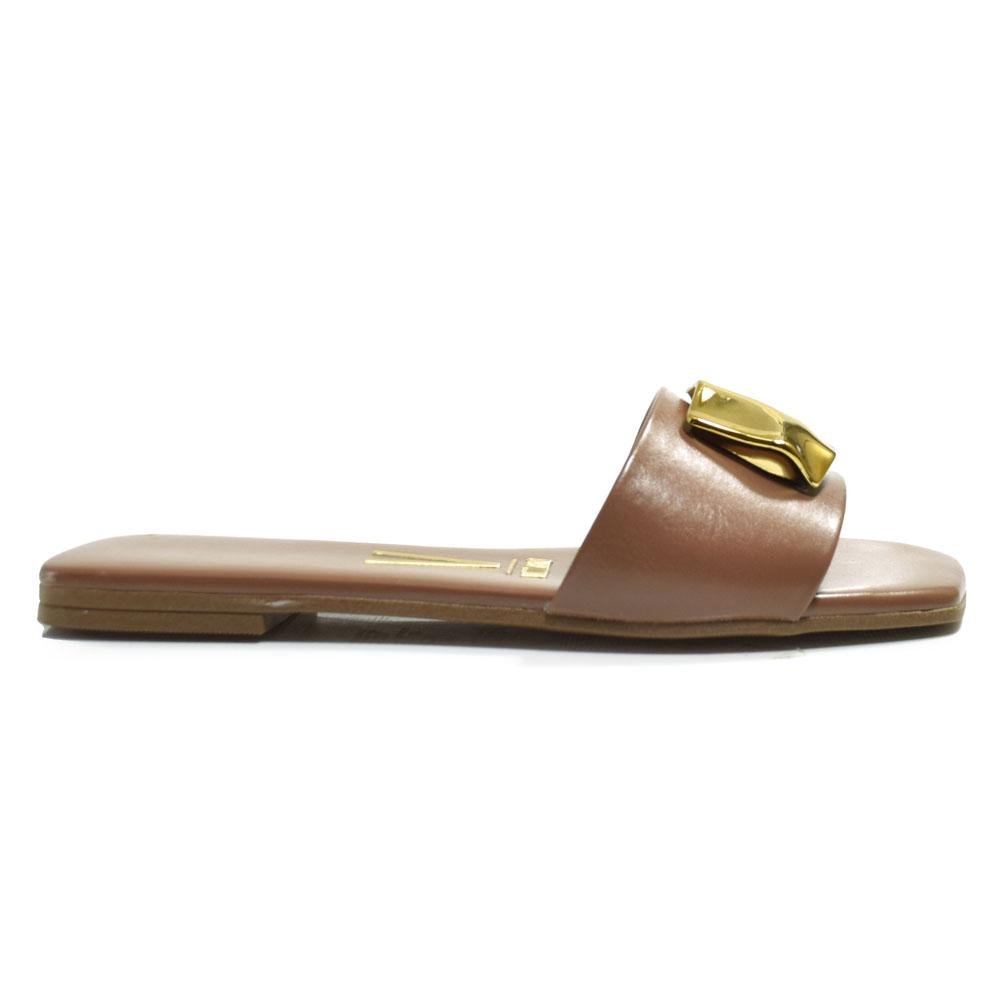 Sandália Rasteira Feminina Vizzano 6553.100.29918 Marrom 3