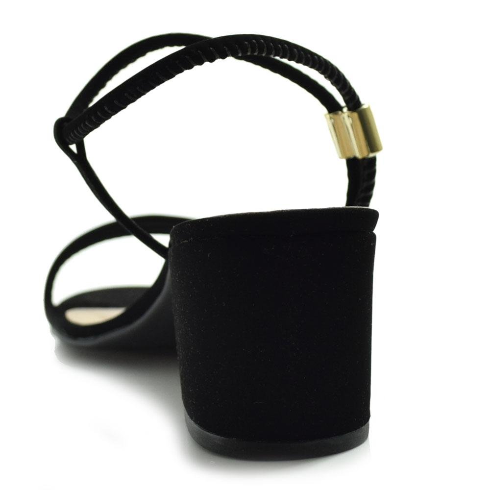 Sandália de Salto Bloco Feminina Cazzualen 61148 Preto 4