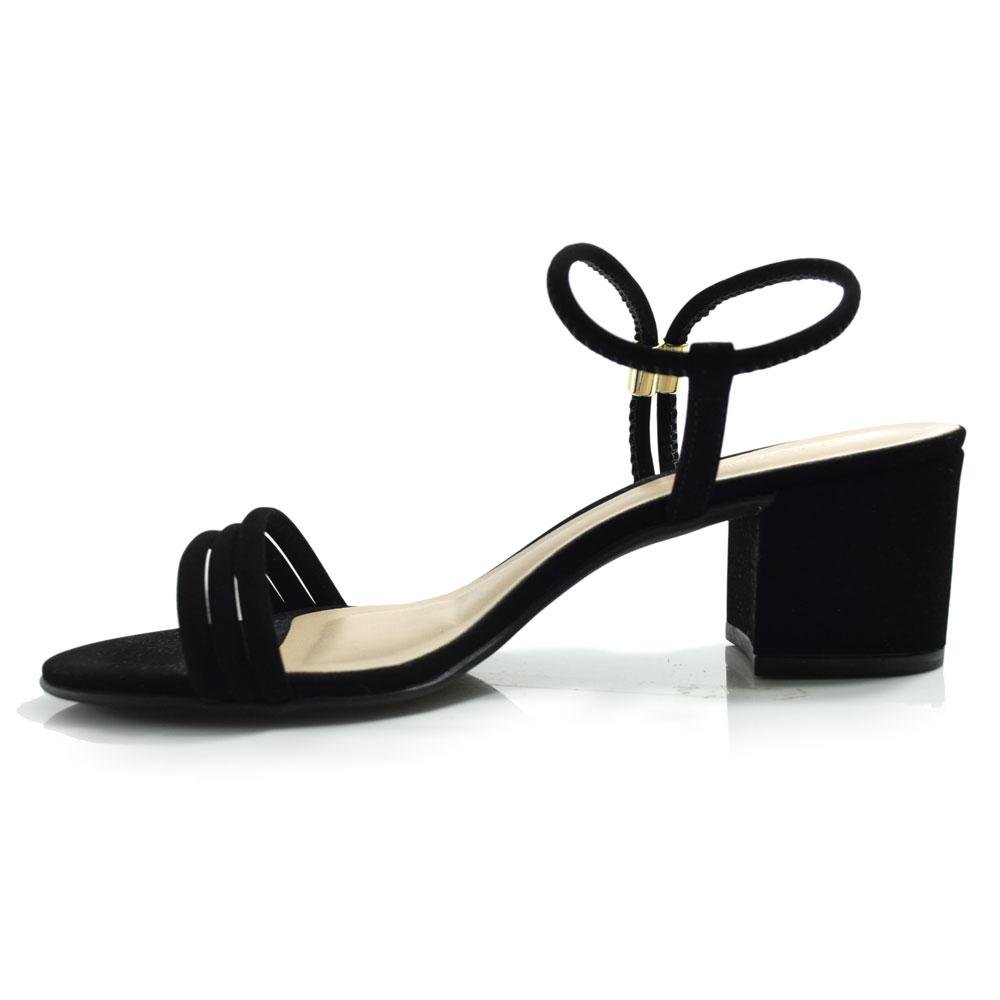 Sandália de Salto Bloco Feminina Cazzualen 61148 Preto 5