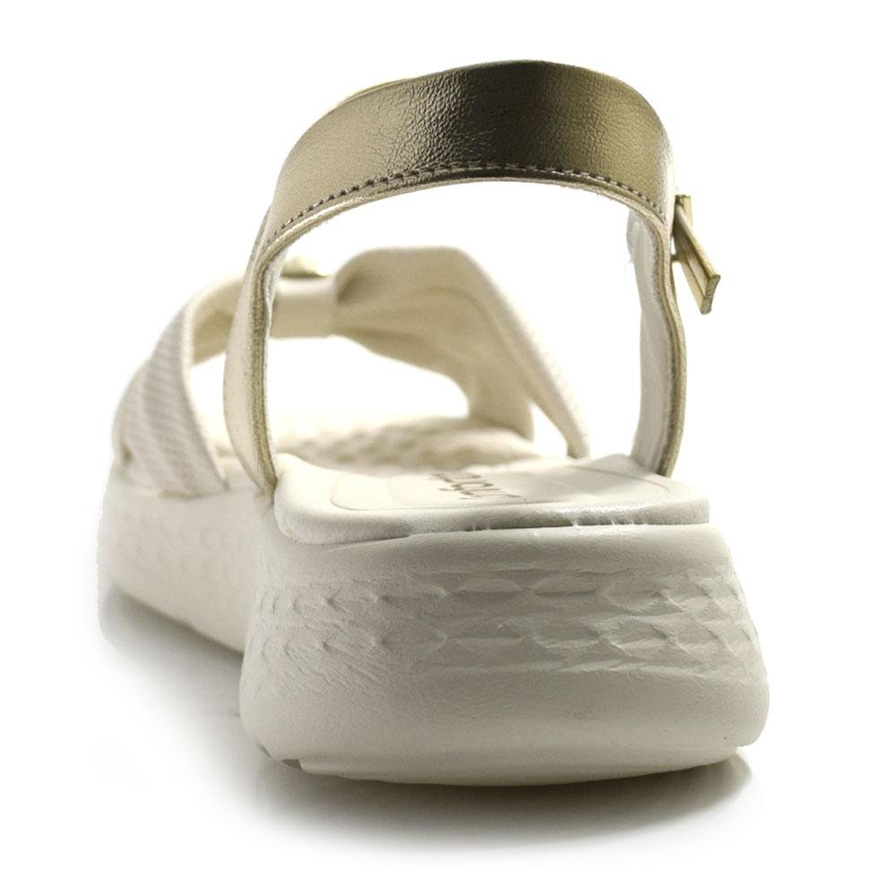 Papete Feminina Comfortflex 2547403-MET Off White 4