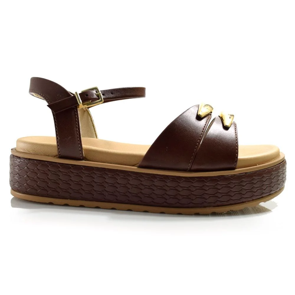 Papete Feminina Ramarim Marrom 3