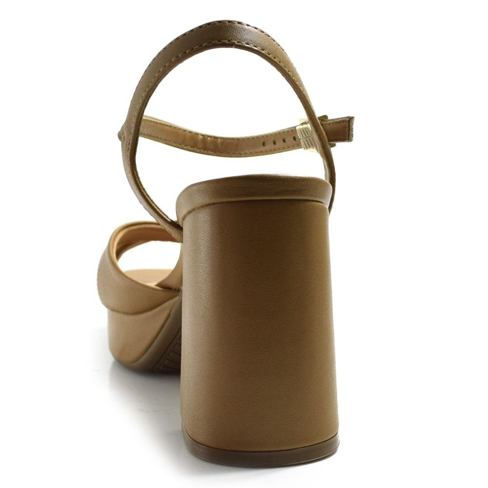 Sandália Plataforma Feminina Vizzano 6472.204.7286 Bege 4