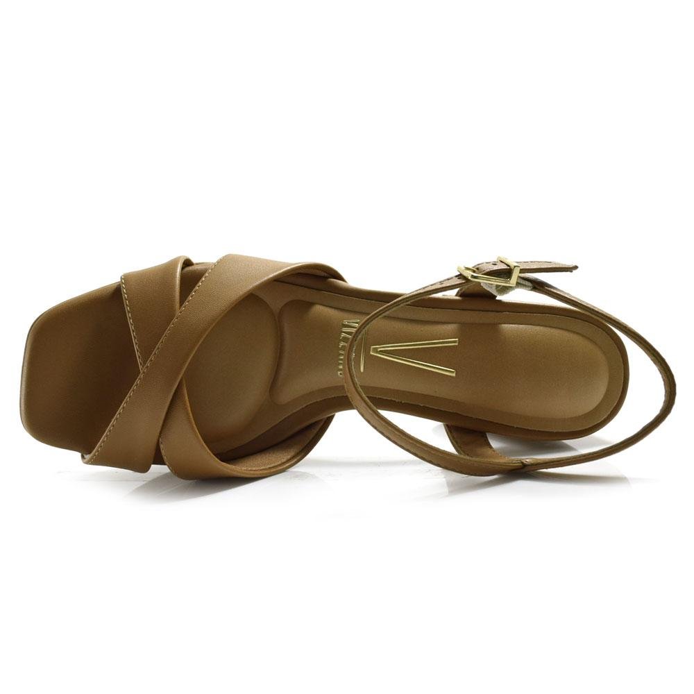 Sandália Plataforma Feminina Vizzano 6472.204.7286 Bege 6