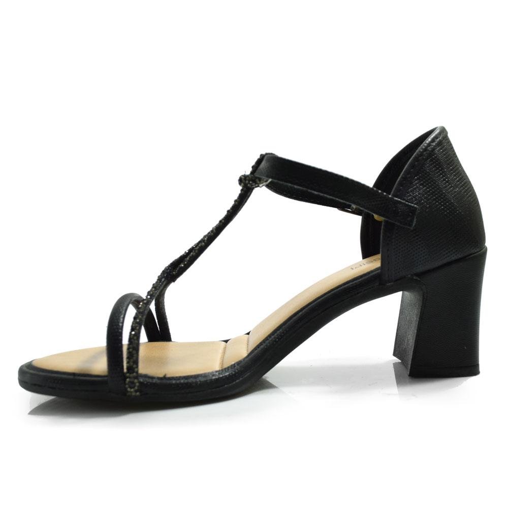 Sandália de Salto Bloco Feminina Mississipi MF753 Preto 5