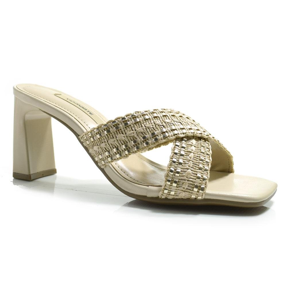 Tamanco de Salto Bloco Feminino Via Marte 288-010-01