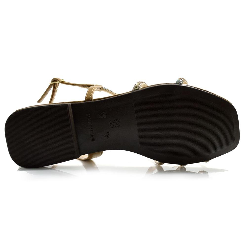 Sandália Rasteira Feminina Cazzualen 254 Marrom 7