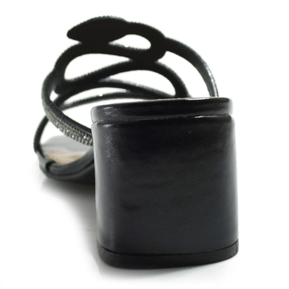 Tamanco de Salto Bloco Feminino Cazzualen 14260 Preto 4