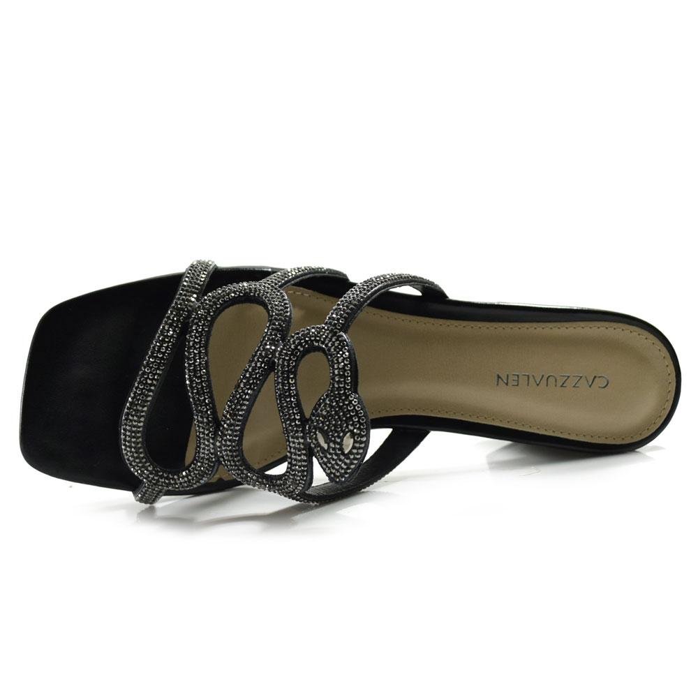 Tamanco de Salto Bloco Feminino Cazzualen 14260 Preto 6