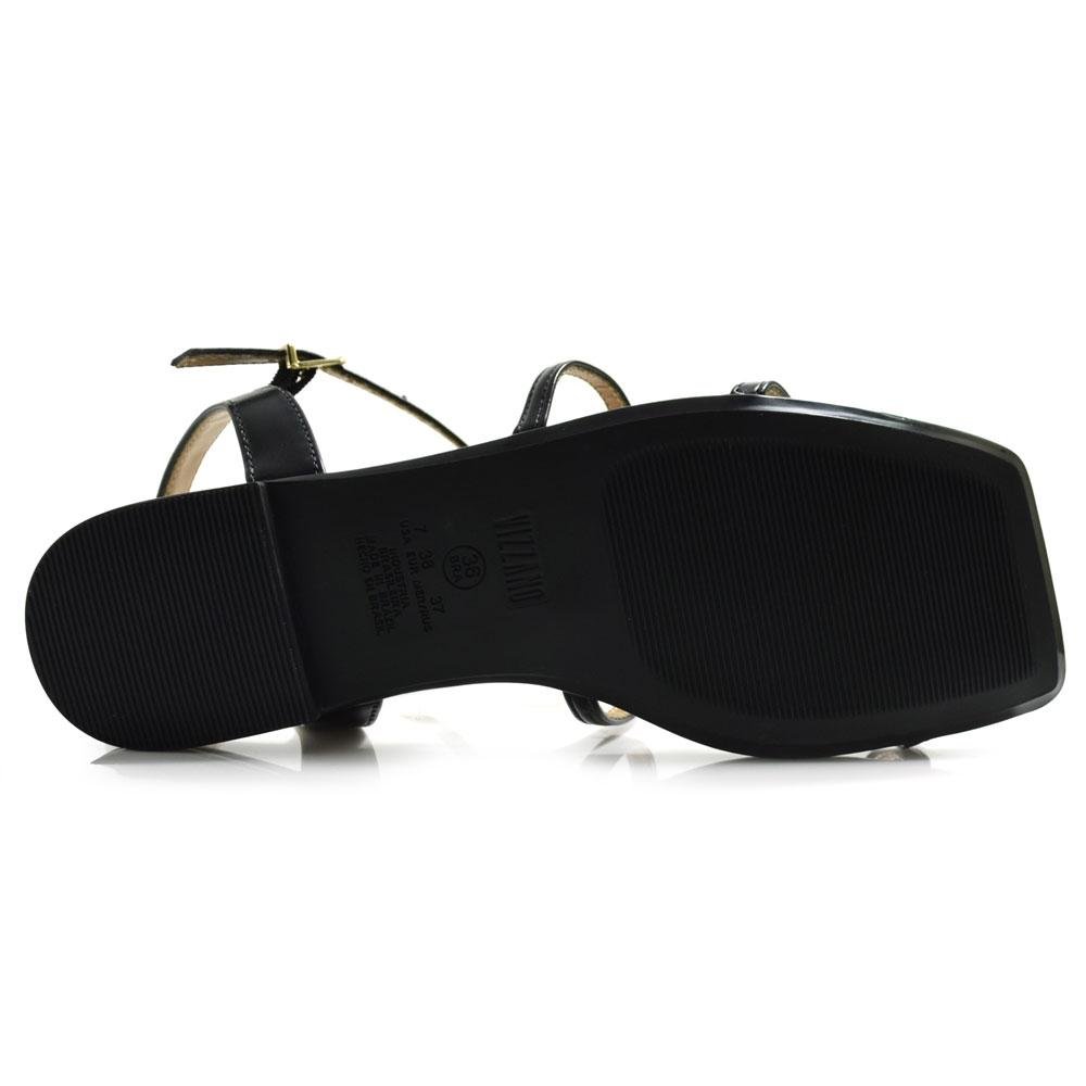 Sandália Rasteira Feminina Vizzano 6513.218.29918 Preto 7