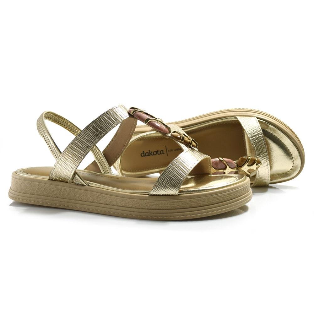Papete Feminina Dakota Y9453 Dourado 2