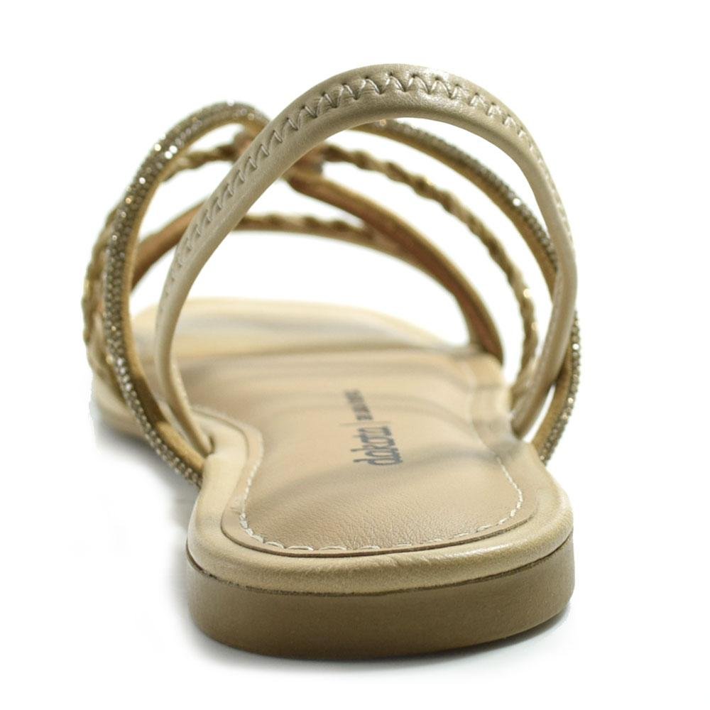 Sandália Rasteira Feminina Dakota Y9601 Bege 4