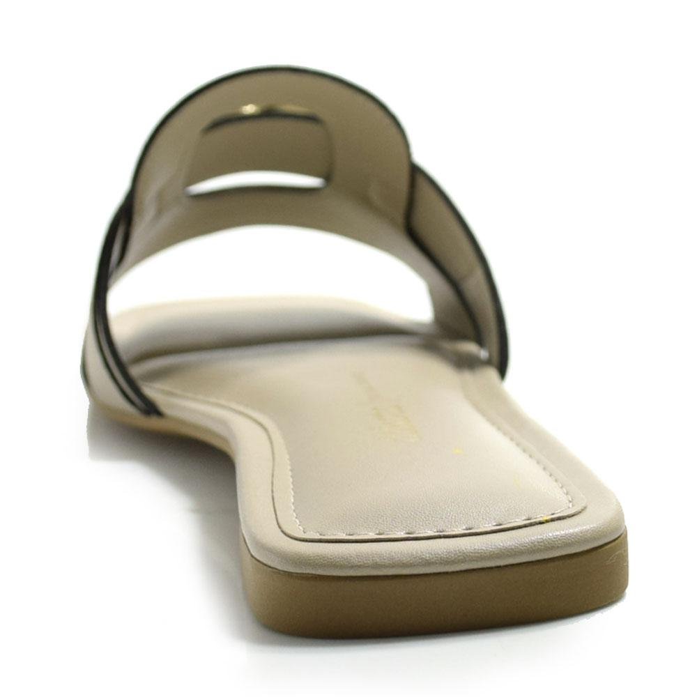 Sandália Rasteira Feminina Dakota Y9182 Bege 4