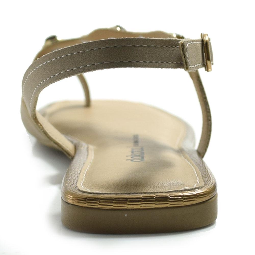 Sandália Rasteira Feminina Dakota Y9381 Bege 4