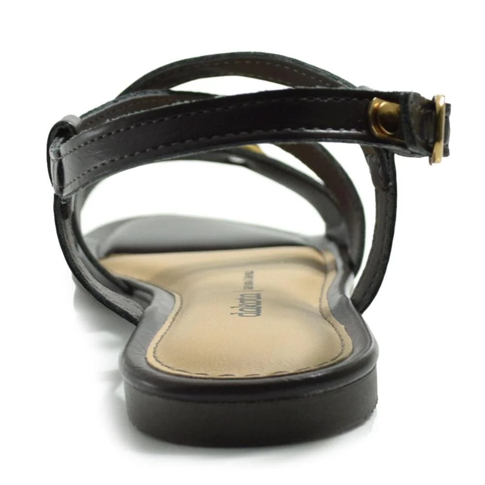 Sandália Rasteira Feminina Dakota Y9644 Preto 4