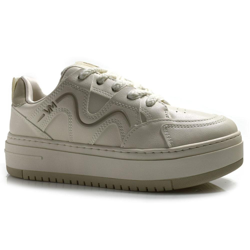 Tênis Casual Feminino Via Marte 306-002-11 Bege 1