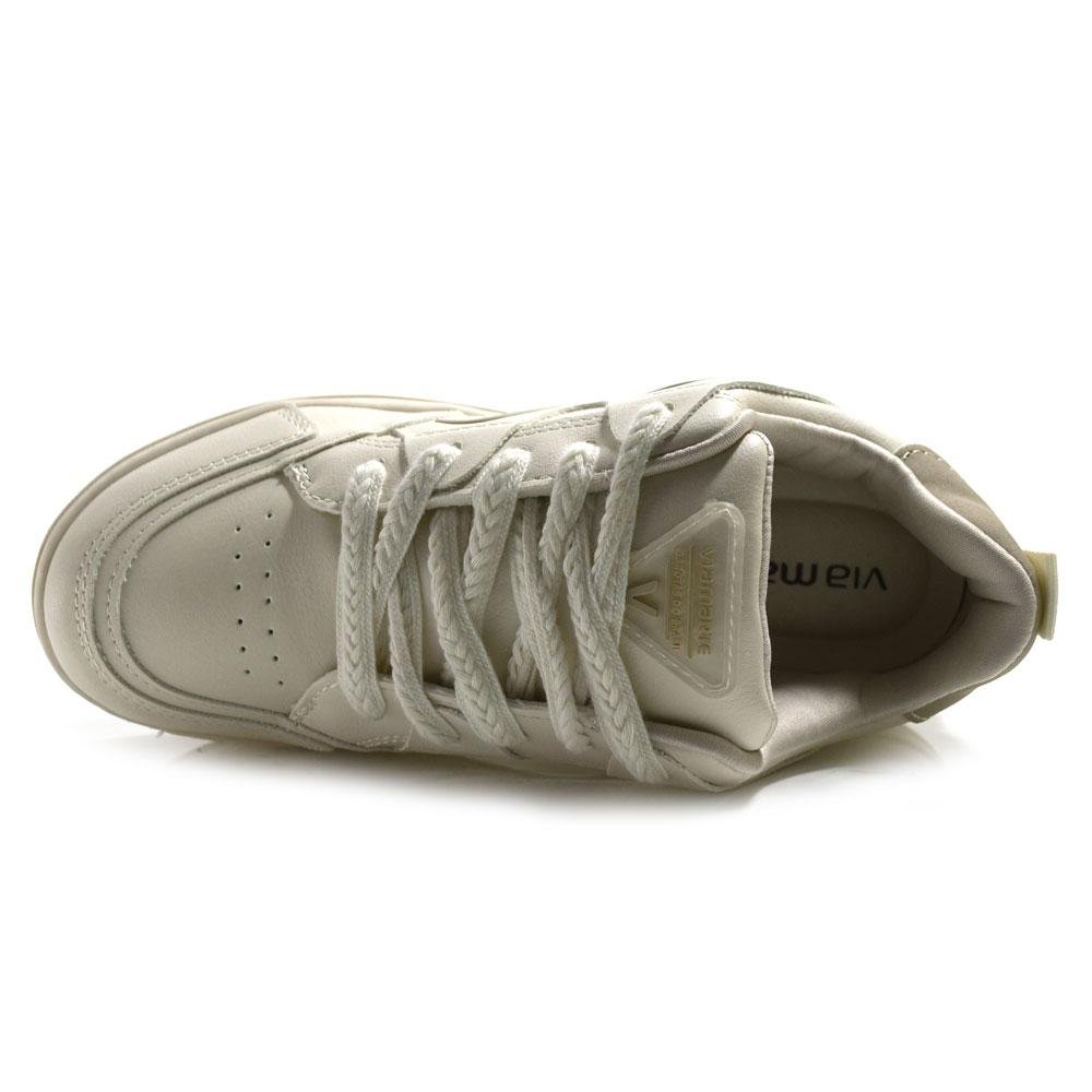 Tênis Casual Feminino Via Marte 306-002-11 Bege 6