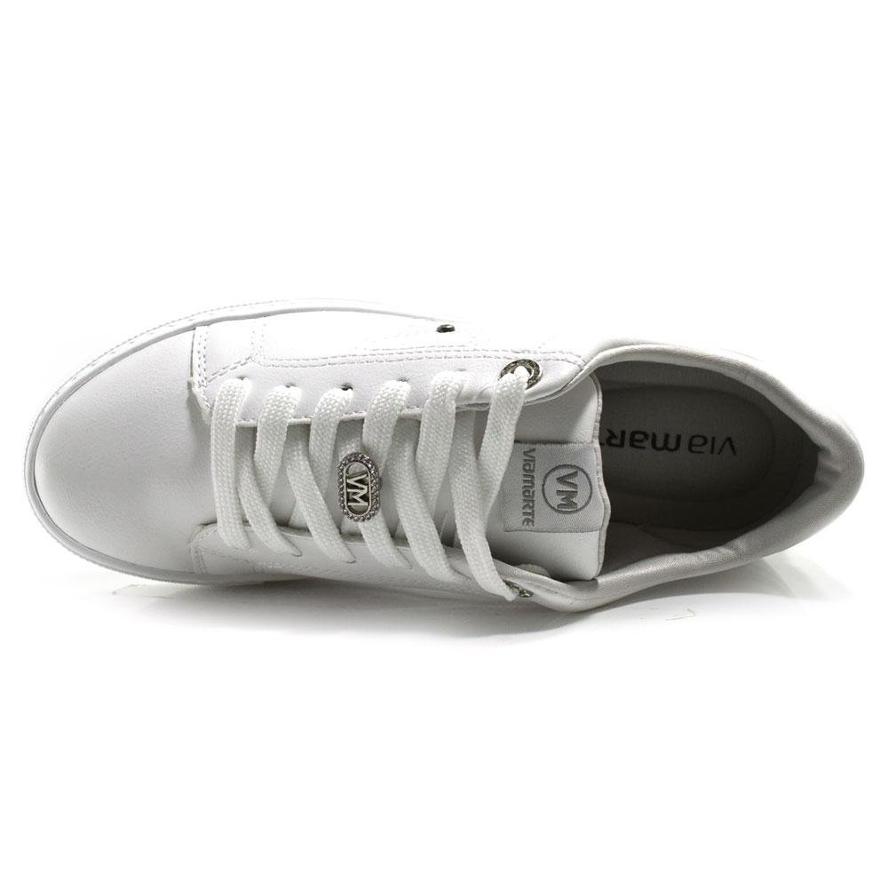 Tênis Casual Feminino Via Marte 138-005-01 Branco 6