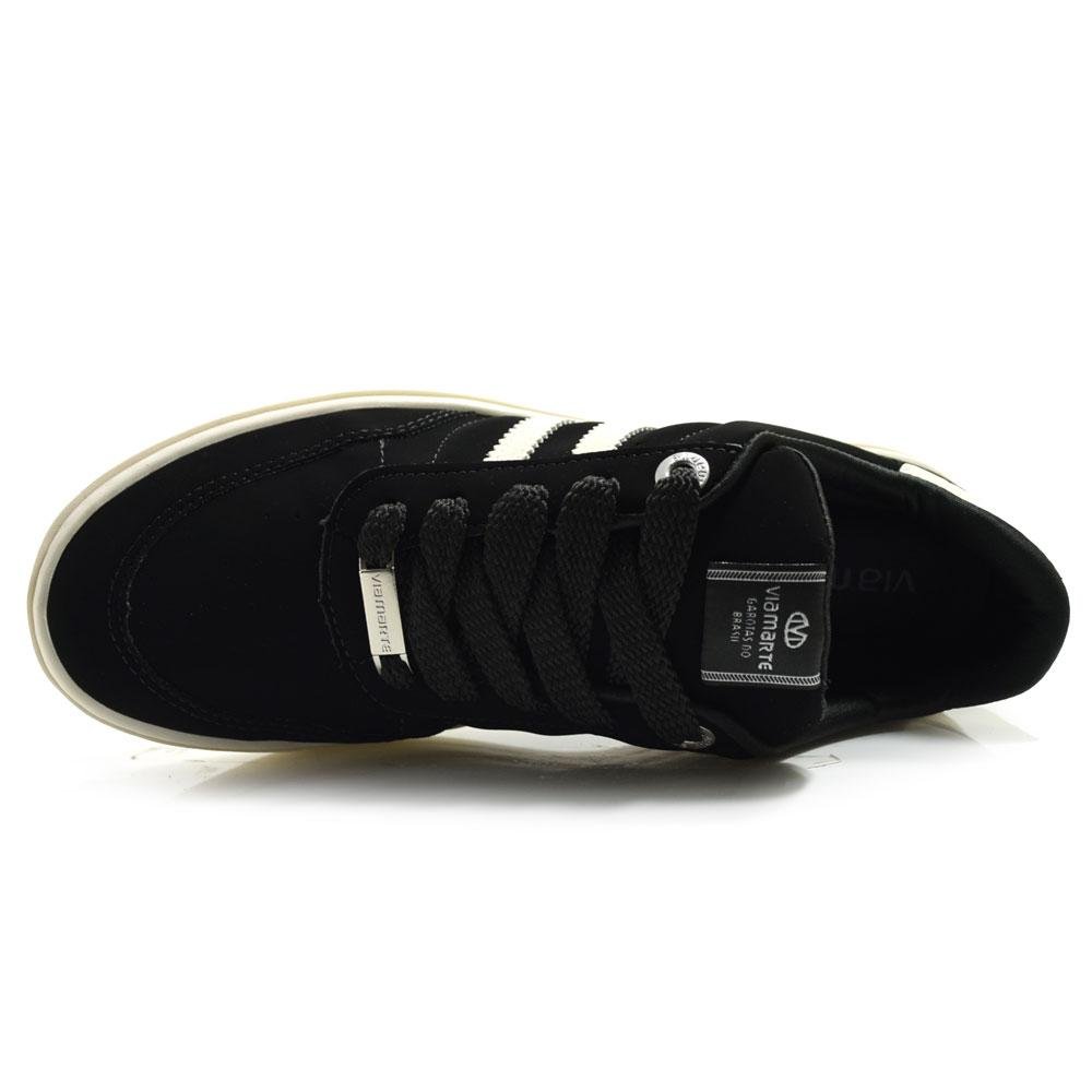 Tênis Casual Feminino Via Marte 281-001-02 Preto 6