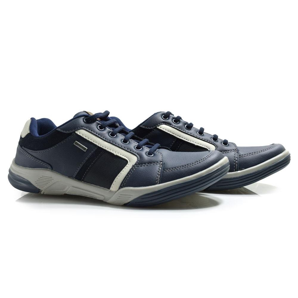 Sapatênis Masculino Confort Way 602503 Azul Marinho 2