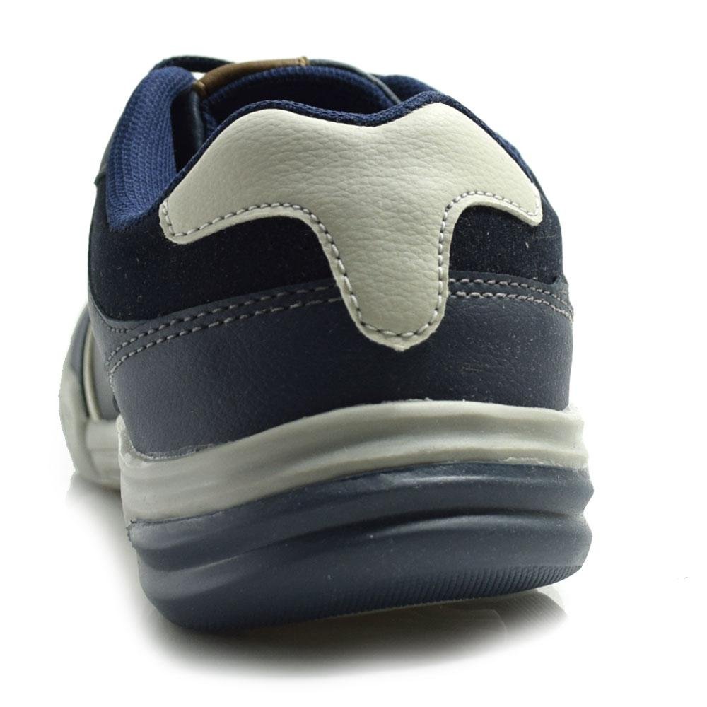 Sapatênis Masculino Confort Way 602503 Azul Marinho 4
