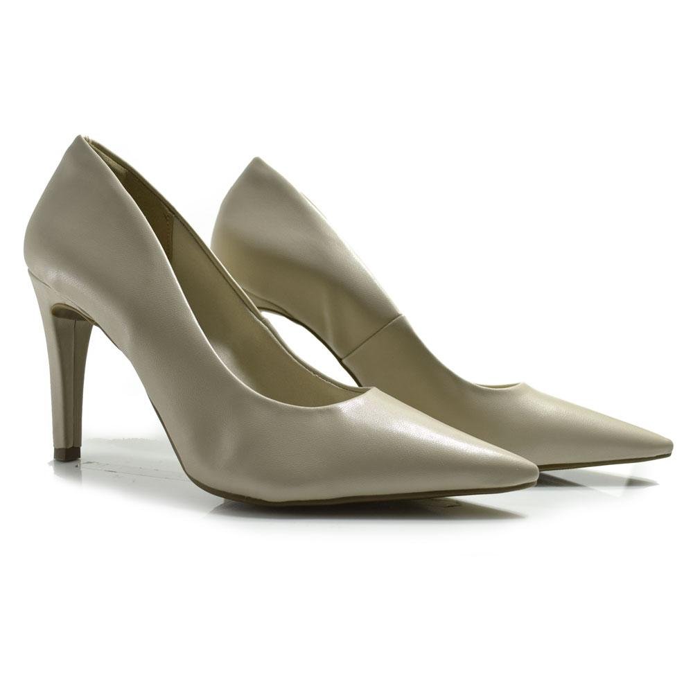 Scarpin Feminino Via Marte 045-001-01 Bege 8