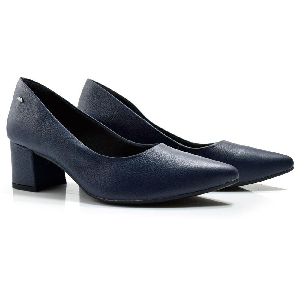 Scarpin em Couro Feminino Dakota G5181 Azul 2