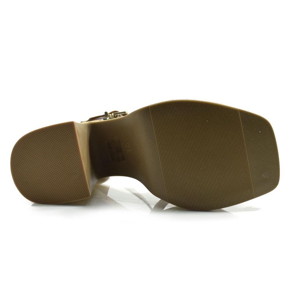 Sandália Plataforma Feminina Ramarim 2535204 Marrom 7