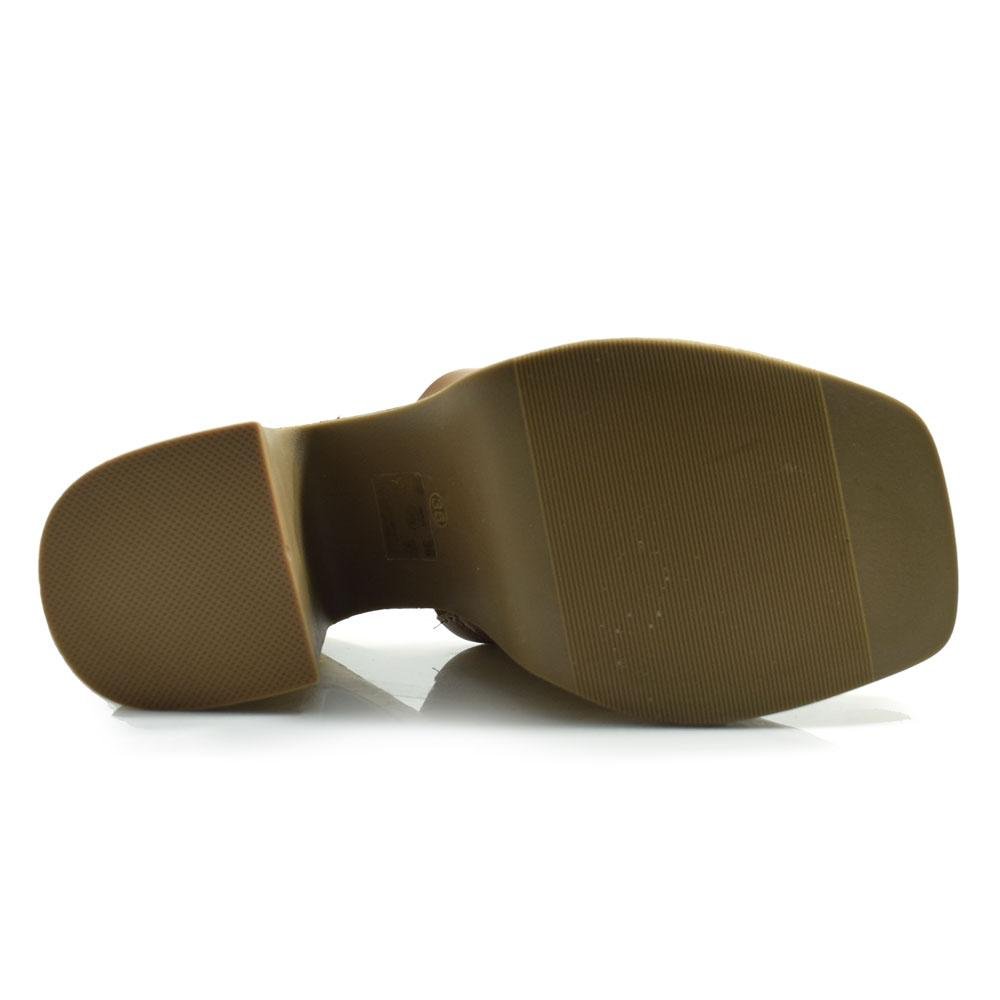 Tamanco Plataforma Feminina Ramarim 2535201 Marrom 7