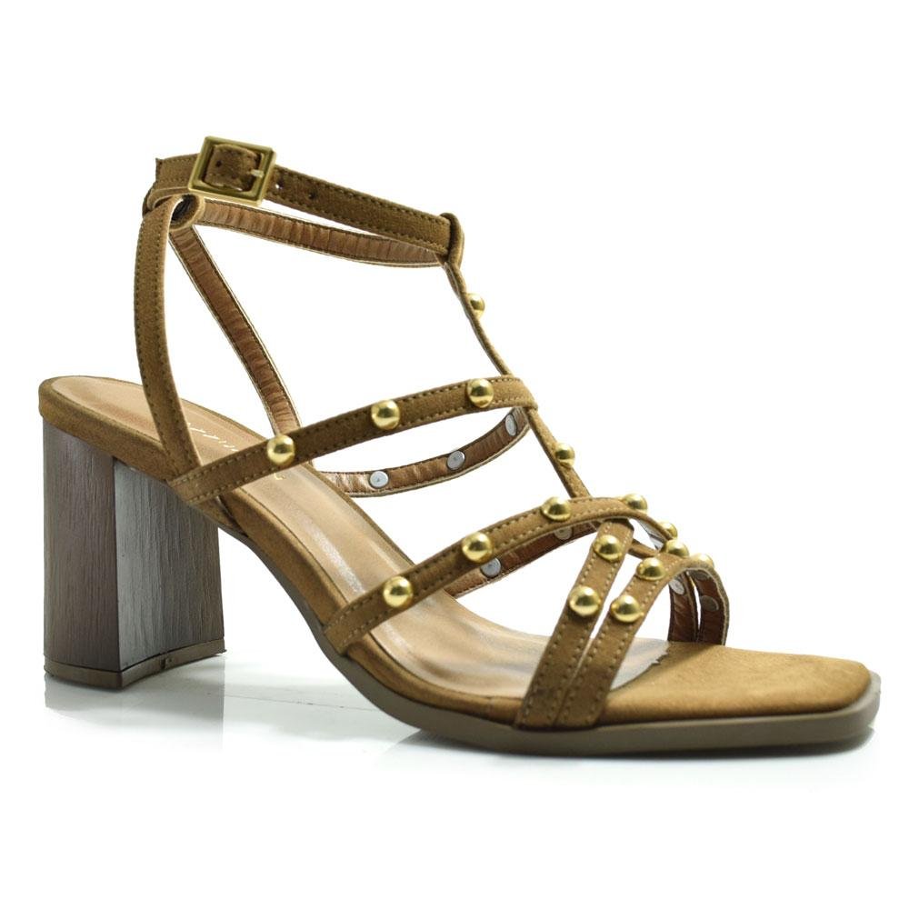 Sandália de Salto Bloco Feminina Cazzualen 973-9398