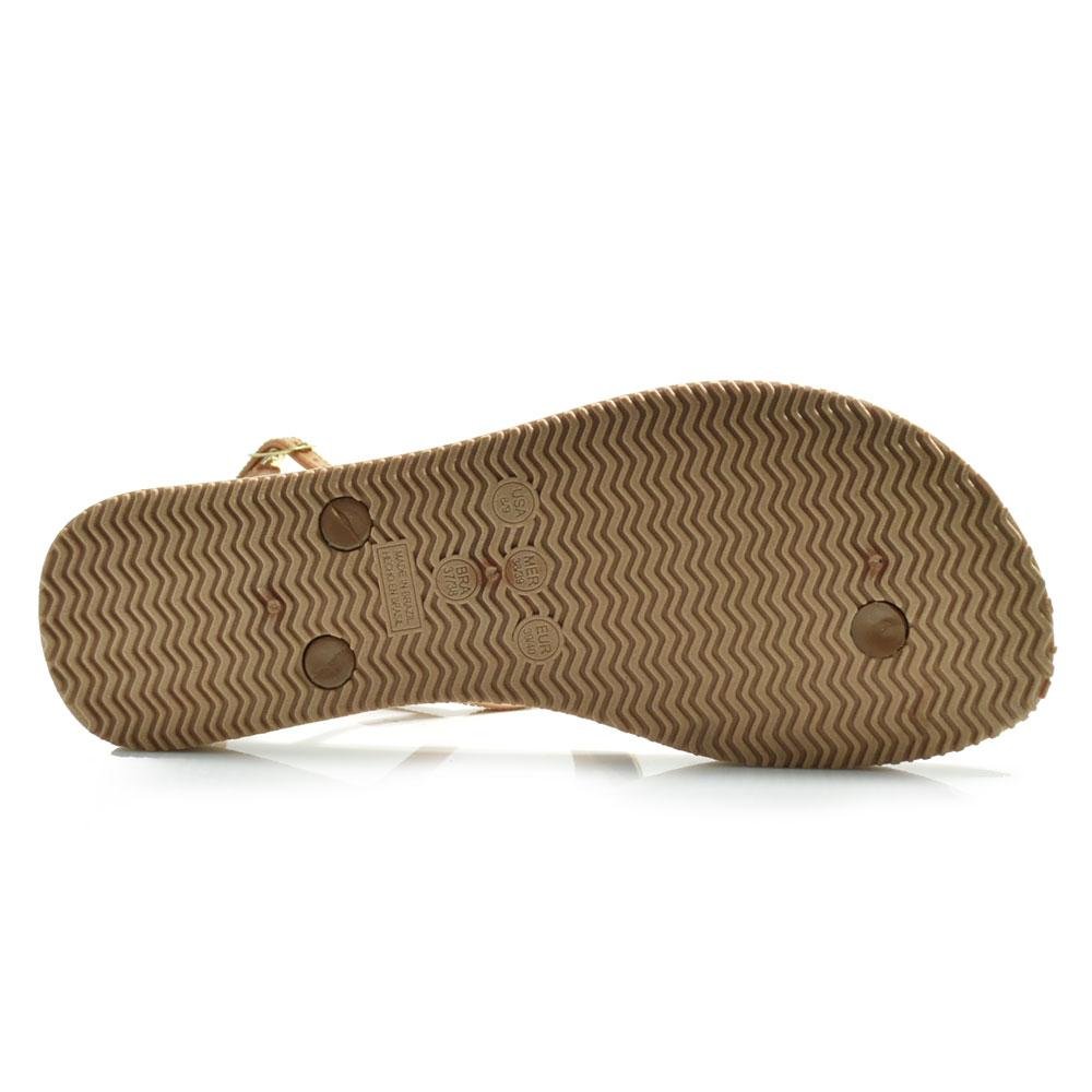 Sandália Rasteira Feminina Cazzualen SD-2400 Bege 7