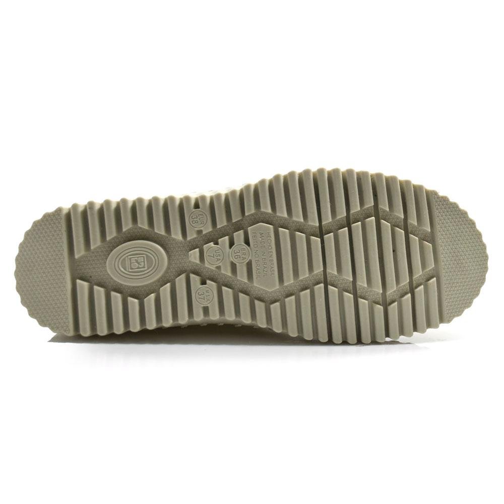 Tênis de Couro Feminino Bottero 374102 Bege 7