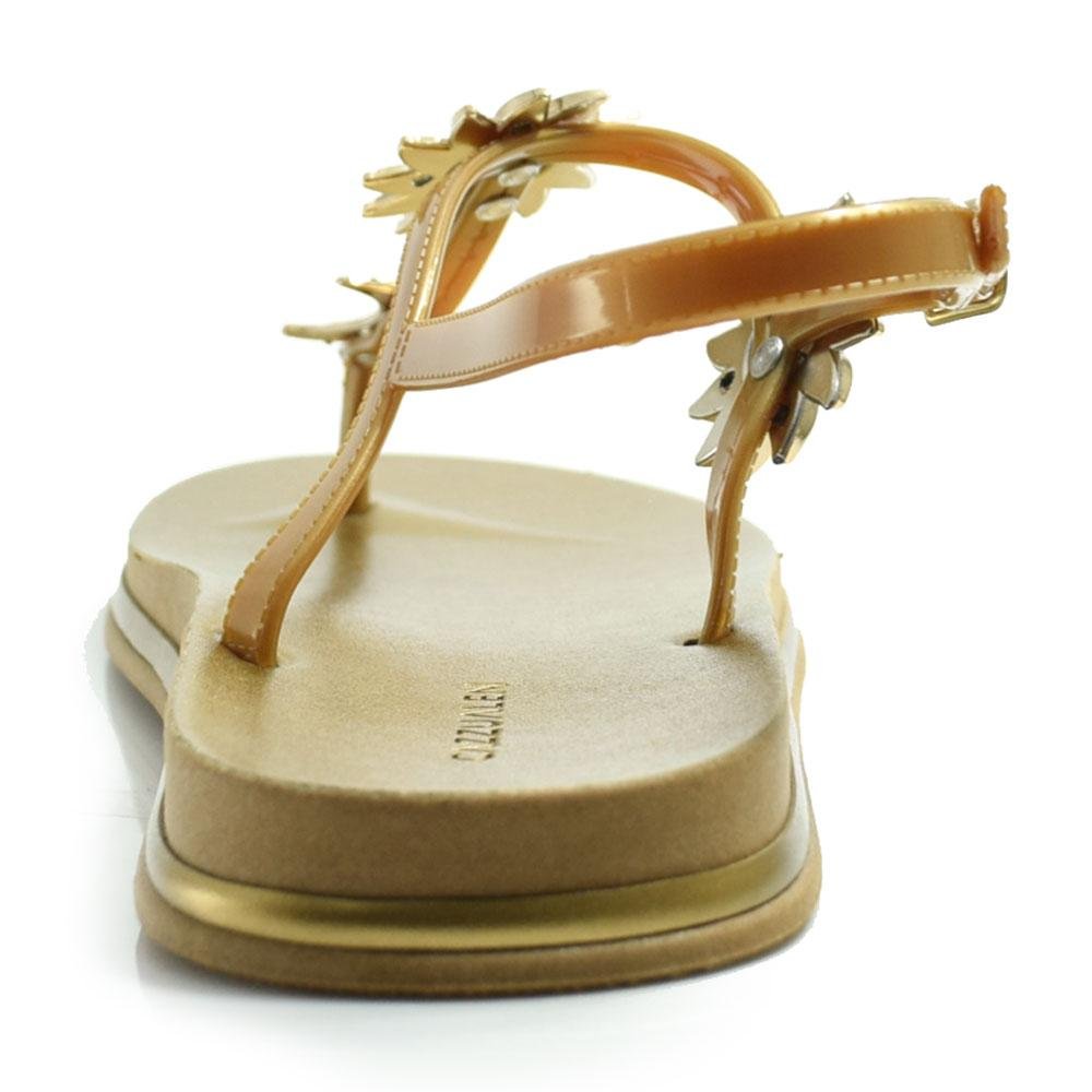 Papete Feminina Cazzualen PR-157 Laranja/Dourado 4