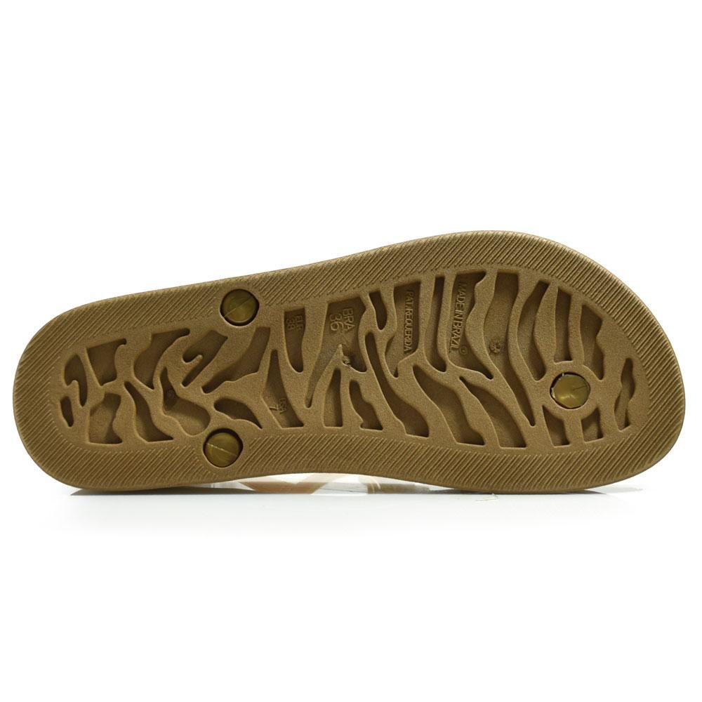 Papete Feminina Cazzualen PR-157 Laranja/Dourado 7