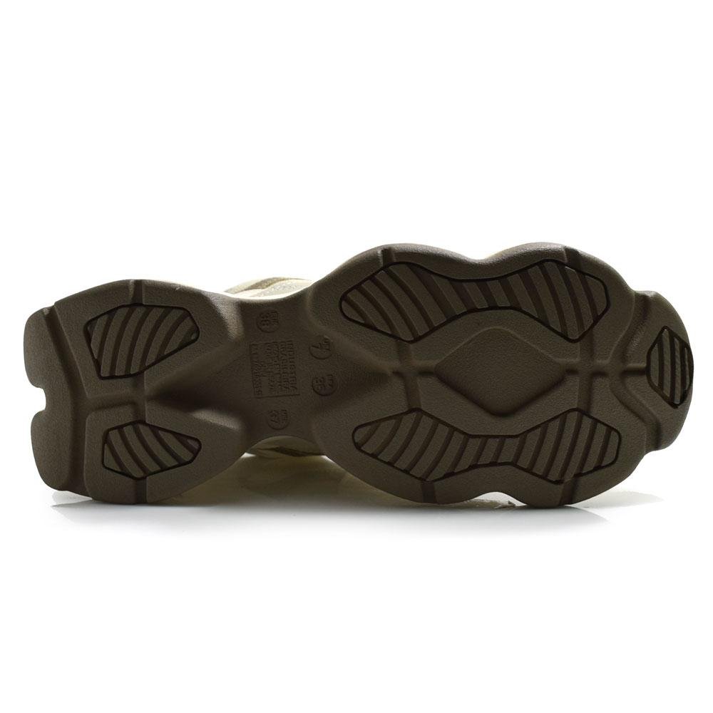 Tênis Casual Feminino Via Marte 158-023-18 Bege/Marrom 7