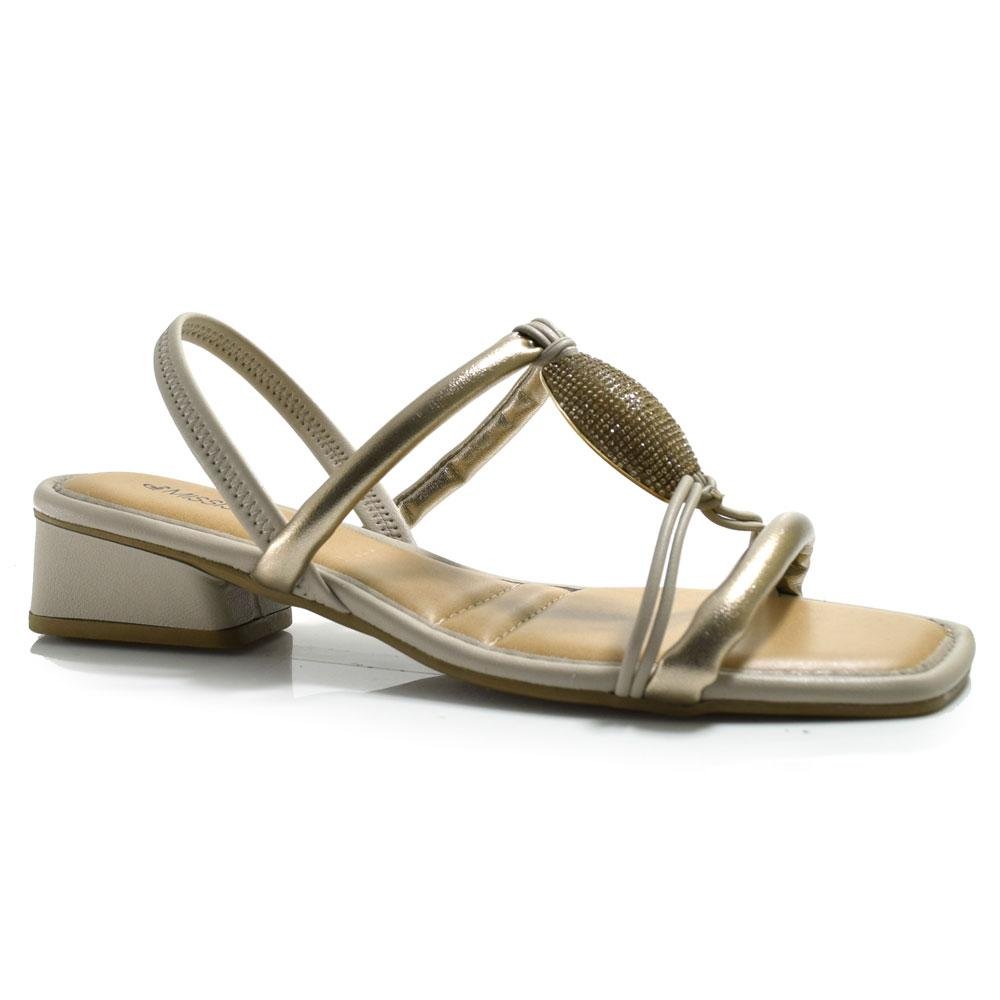 Sandália Feminina Mississipi Metalizada MF252