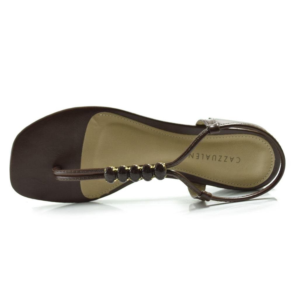 Sandália de Salto Bloco Feminina Cazzualen 45.426 Marrom 6
