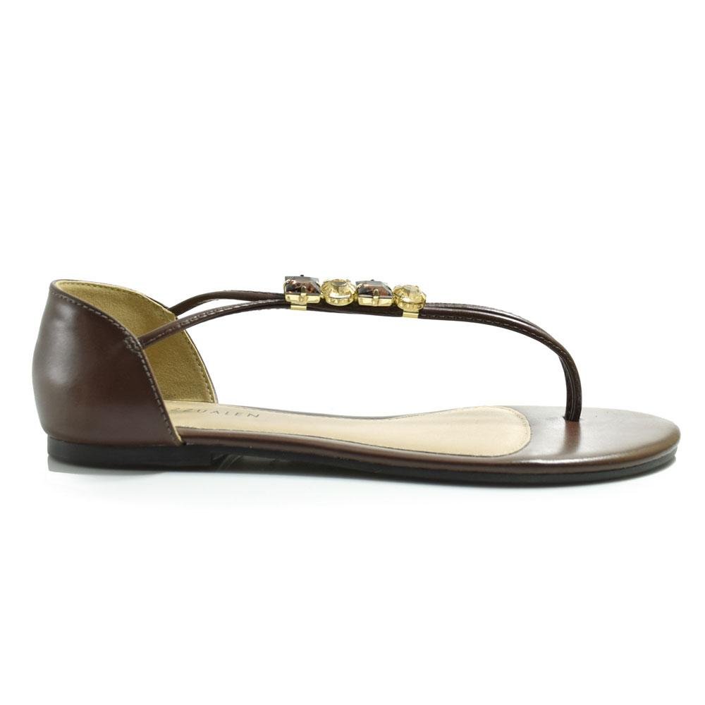 Sandália Rasteira Feminina Cazzualen 20.460 Marrom 3