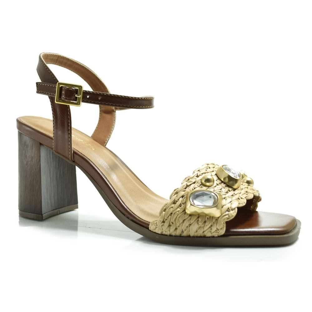 Sandália de Salto Bloco Feminina Cazzualen 973-9332