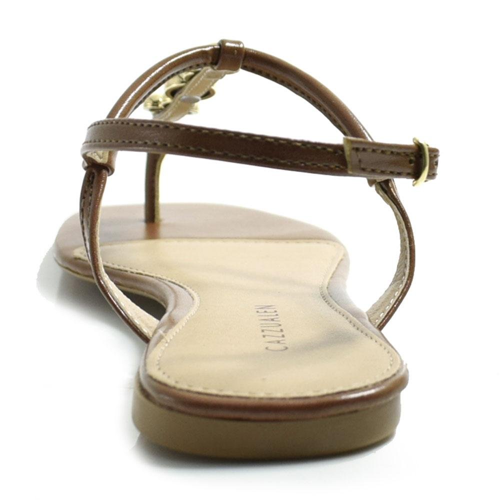 Sandália Rasteira Feminina Cazzualen 31.416 Marrom 4