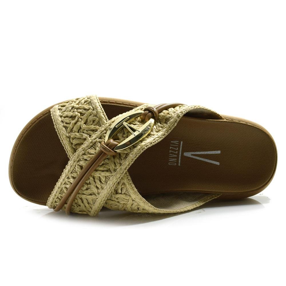 Pepete Vizzano com Tiras em X 6510.121.30577 Bege/Marrom 6
