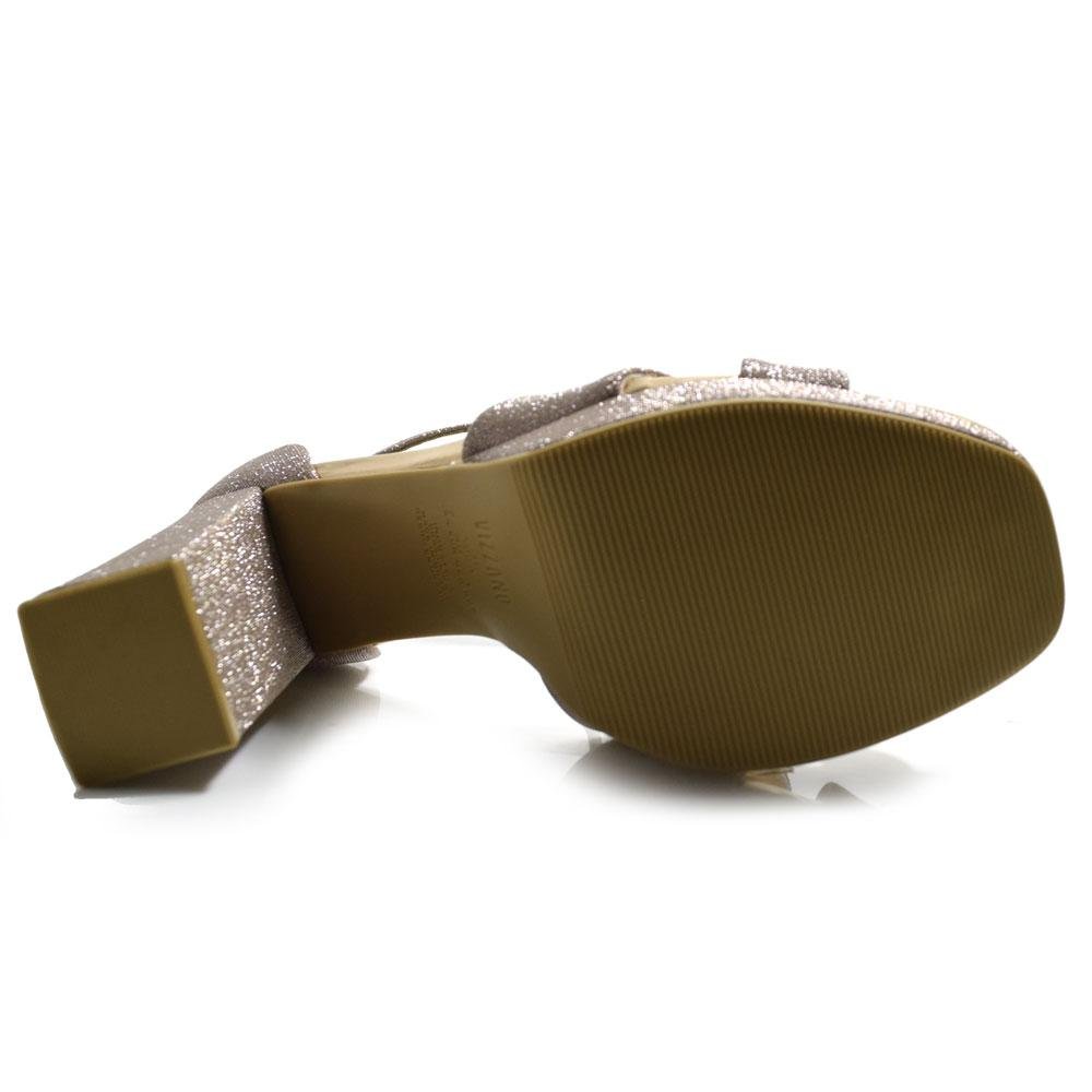 Sandália Plataforma Vizzano com Brilho Lurex Prata 7