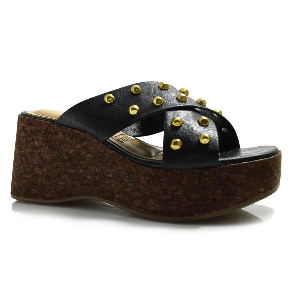 Sandália Plataforma Vizzano em X 