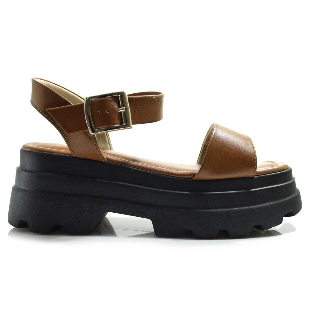 Papete Plataforma Feminina Ramarim 2542202 Marrom 3