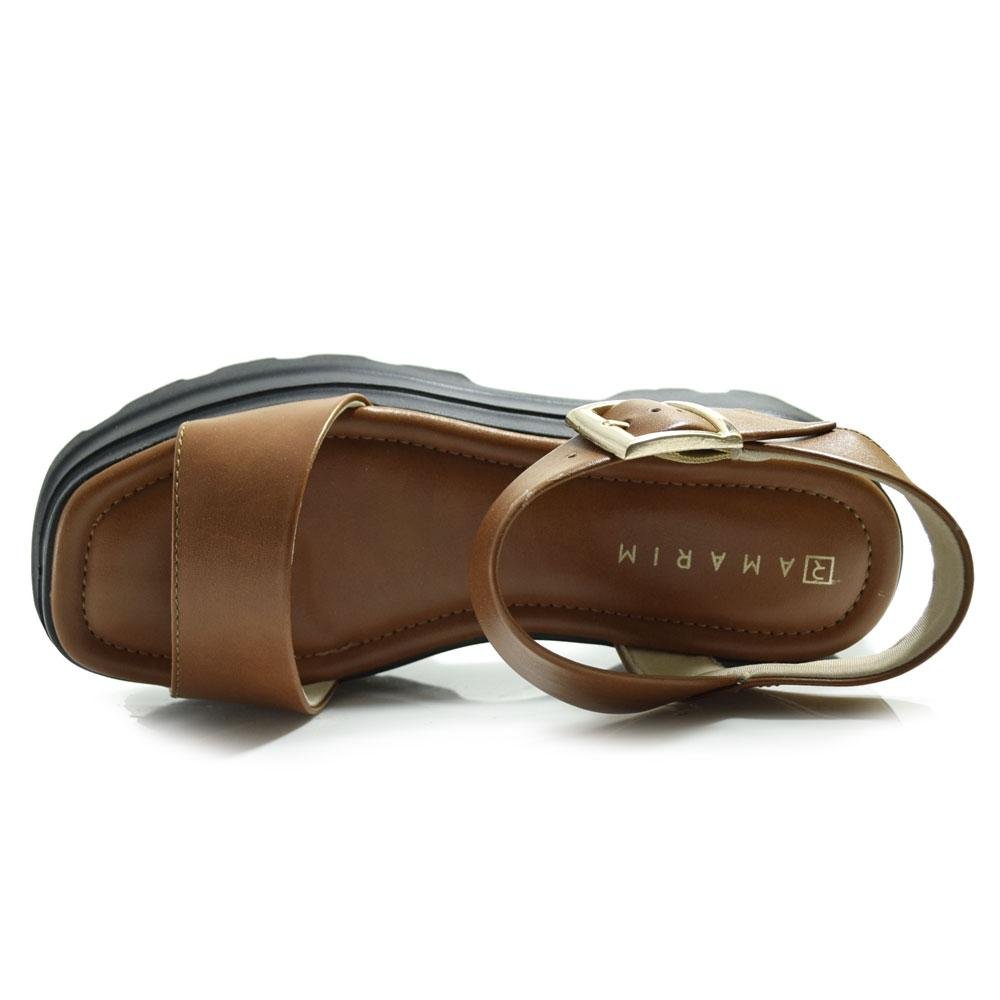 Papete Plataforma Feminina Ramarim 2542202 Marrom 6